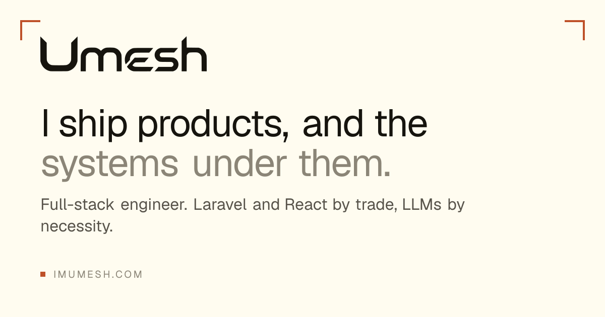 Umesh Prajapati — Software Engineer